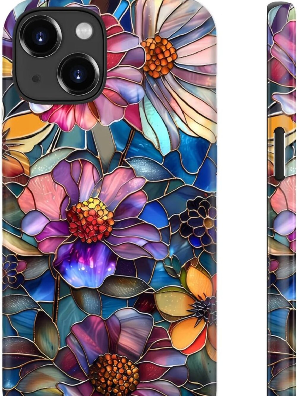 iPhone 15 Floral Wildflower Case Cute Chic Dual Layer Protective